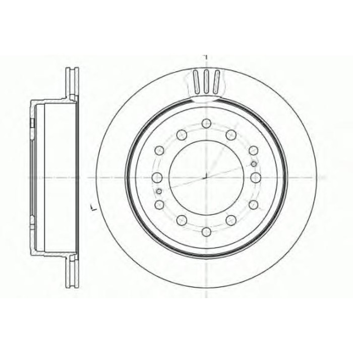 Диск тормозной REMSA 695610