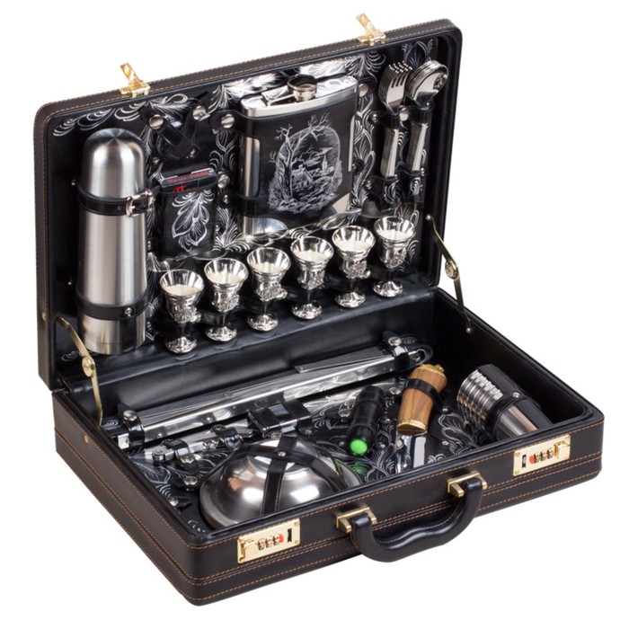 Набор подарочный «Премьер» (6 персон, в черном оформлении)