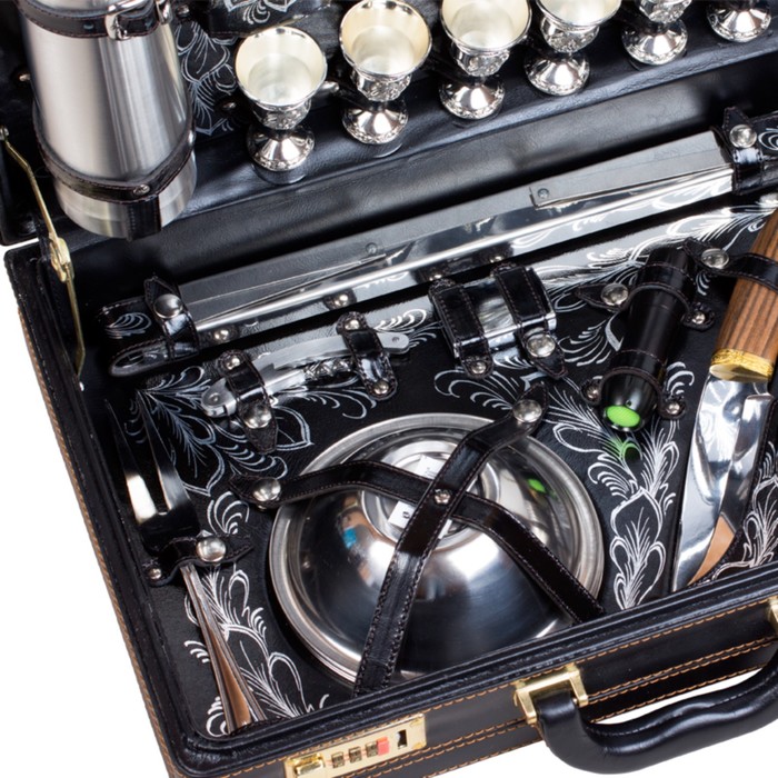 Набор подарочный «Премьер» (6 персон, в черном оформлении)