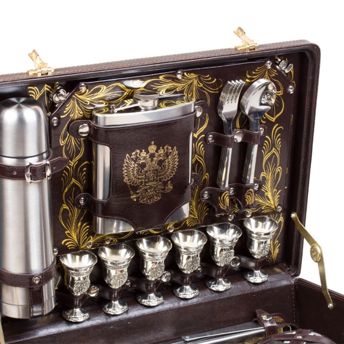 Набор подарочный «Престиж» (6 персон с золотистой росписью)