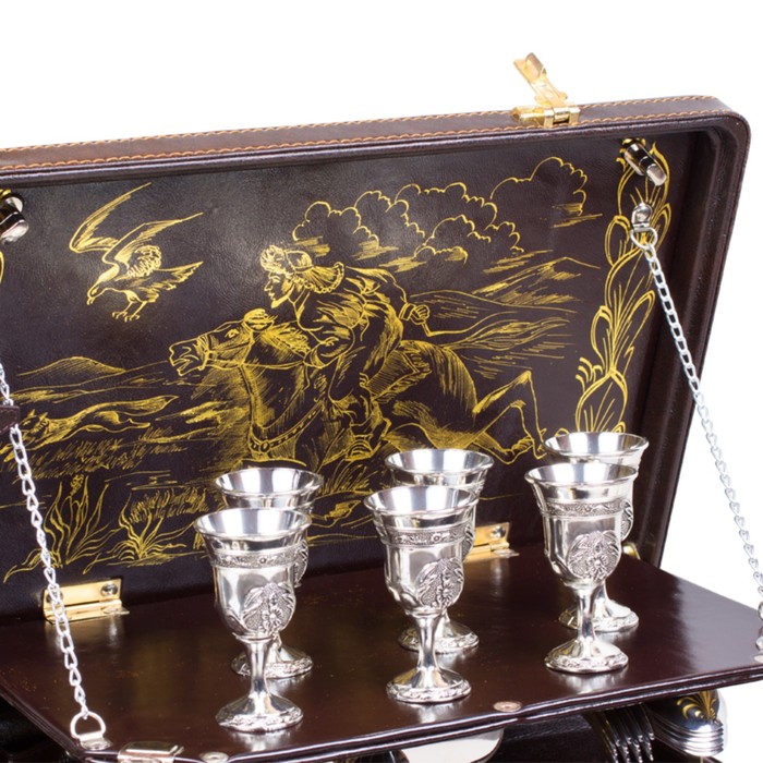 Набор подарочный «Престиж» (6 персон с золотистой росписью)