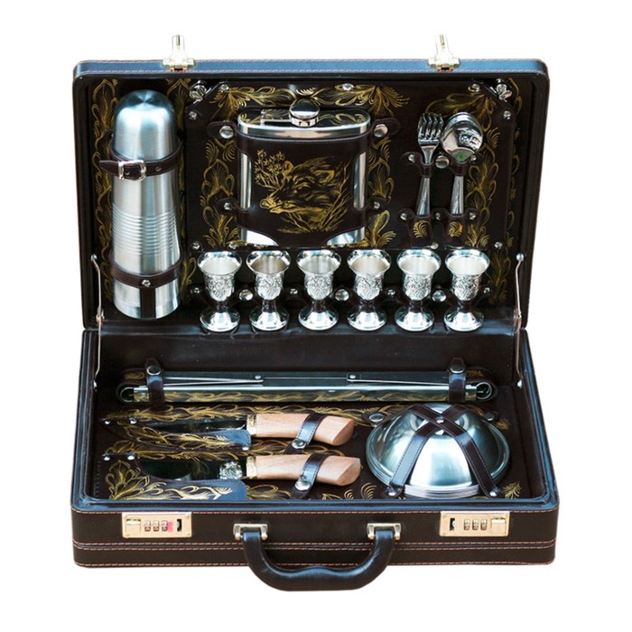 Набор подарочный «Престиж» (6 персон с золотистой росписью)