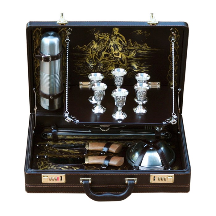 Набор подарочный «Престиж» (6 персон с золотистой росписью)