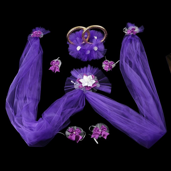 Набор на авто &quot;№ 9&quot;, фиолетовый