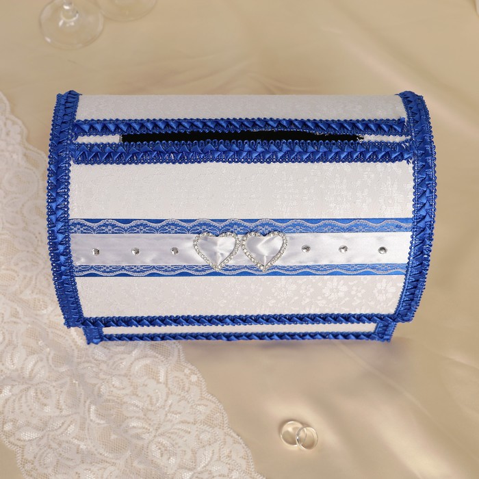 Семейный банк "Два сердца", открывающийся, синий