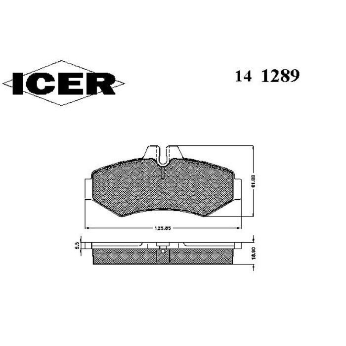 Колодки тормозные ICER 141289