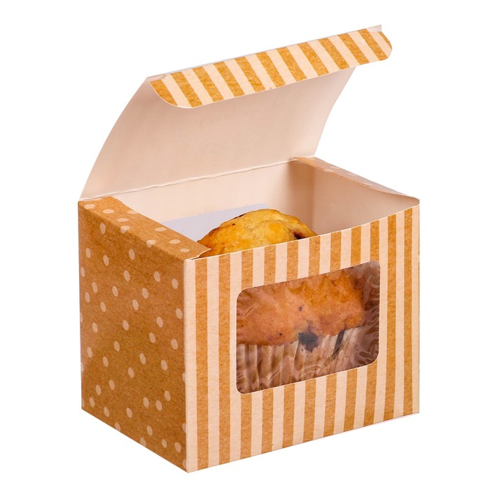 Коробочка для капкейка «Сладкий момент», 10 х 8 х 7 см