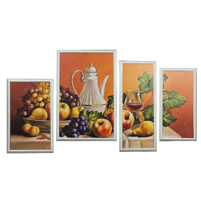 Модульная картина "Натюрморт с кувшином" (36х49 26х55 23х55 26х42) 60х111 см
