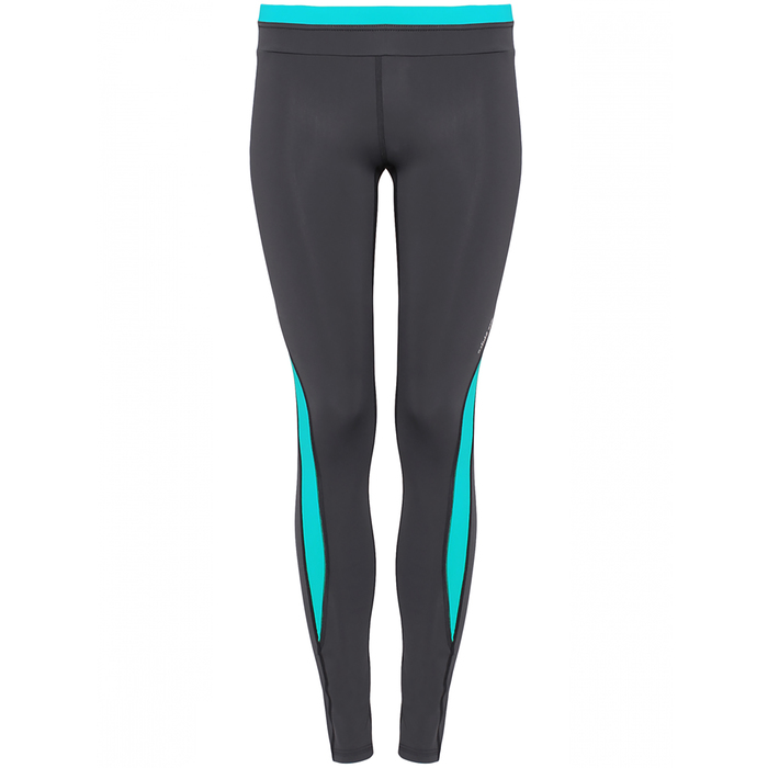 Леггинсы женские компрессионные цвет серый/изумрудный, р-р 50 (XL)