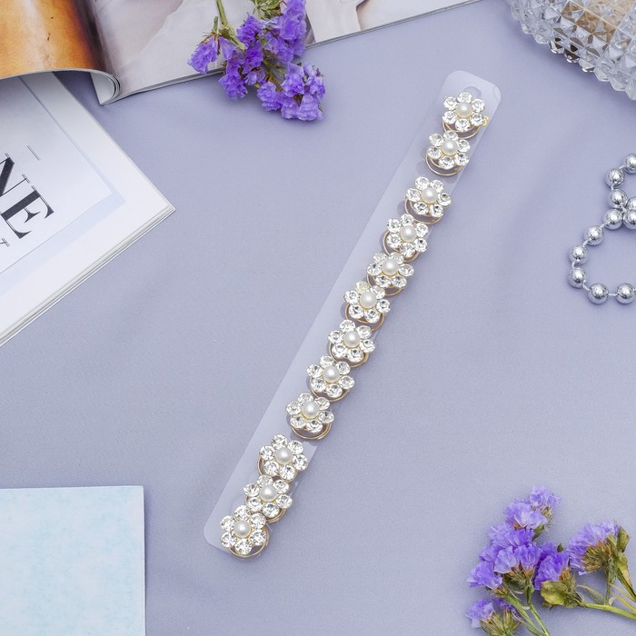 Шпилька пружинка d-1,8 см "Ромашка"