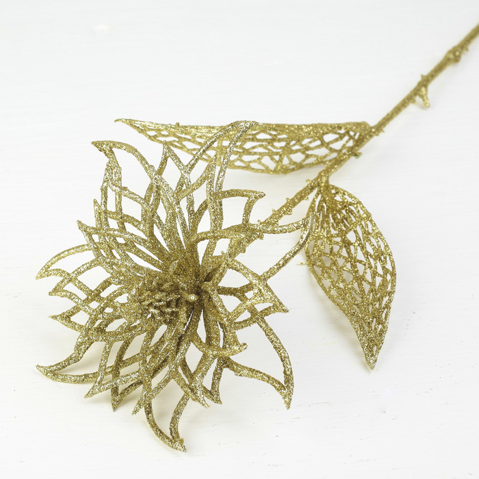 Декор "Сияние" астра, 13*64 см, золотой