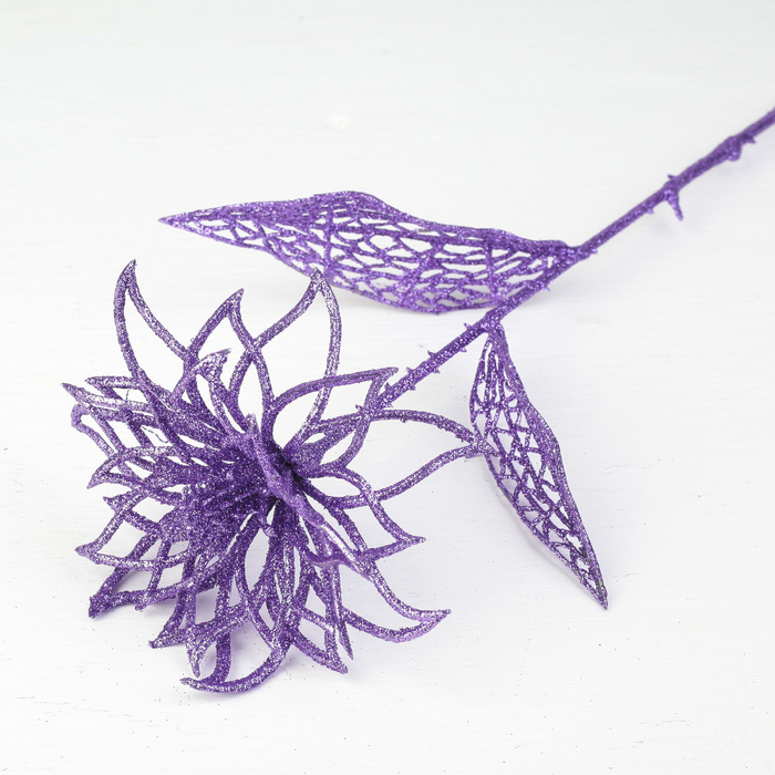 Декор "Сияние" астра, 13*64 см, сиреневый