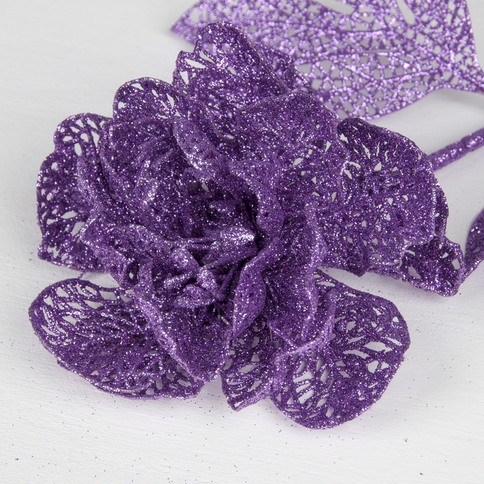 Декор "Сияние" пион, 14*64 см, сиреневый