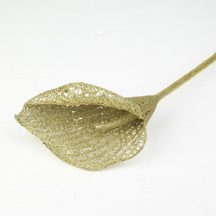 Декор "Сияние" калла, 12*64 см, золотой