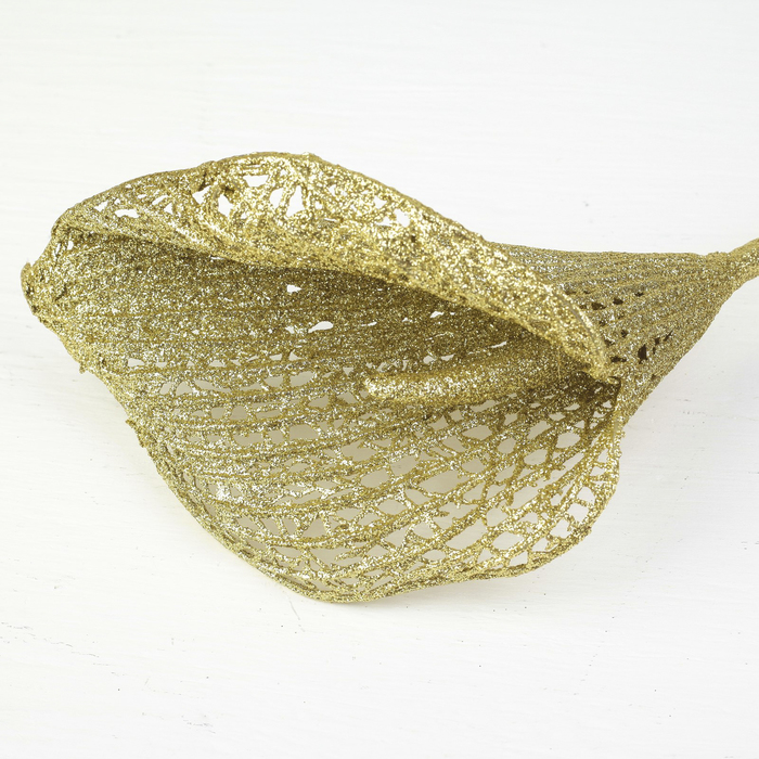 Декор "Сияние" калла, 12*64 см, золотой