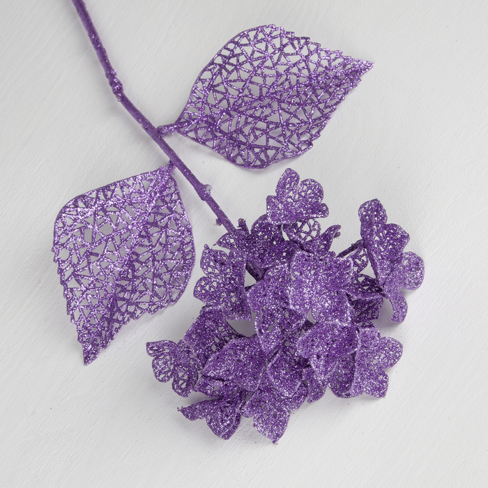 Декор "Сияние" цветок шар, 15*64 см, сиреневый