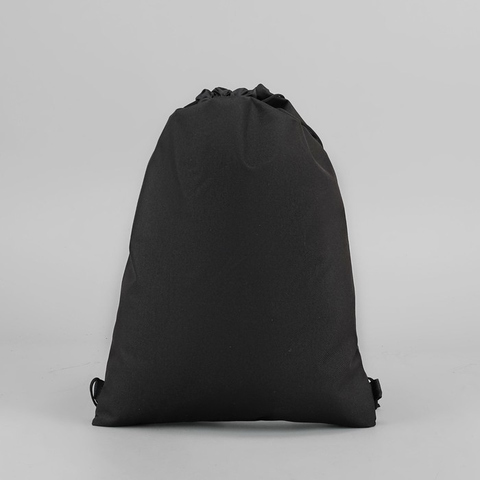 Сумка-мешок для обуви "Абстракция", наружный карман на молнии, цвет чёрный/серый