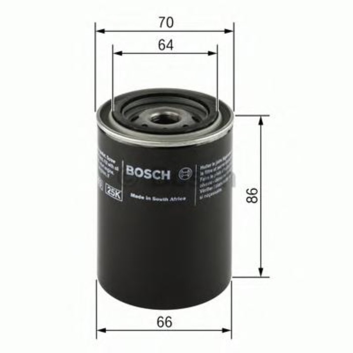 Фильтр масляный BOSCH F026407025