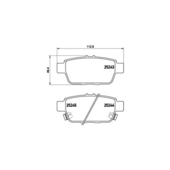Колодки тормозные BREMBO P28067