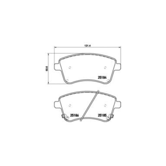 Колодки тормозные  BREMBO P30064