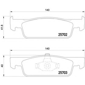 

Колодки тормозные BREMBO P68059