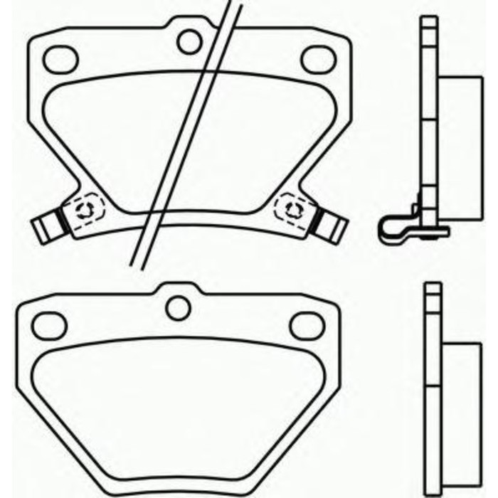 Колодки тормозные  BREMBO P83052