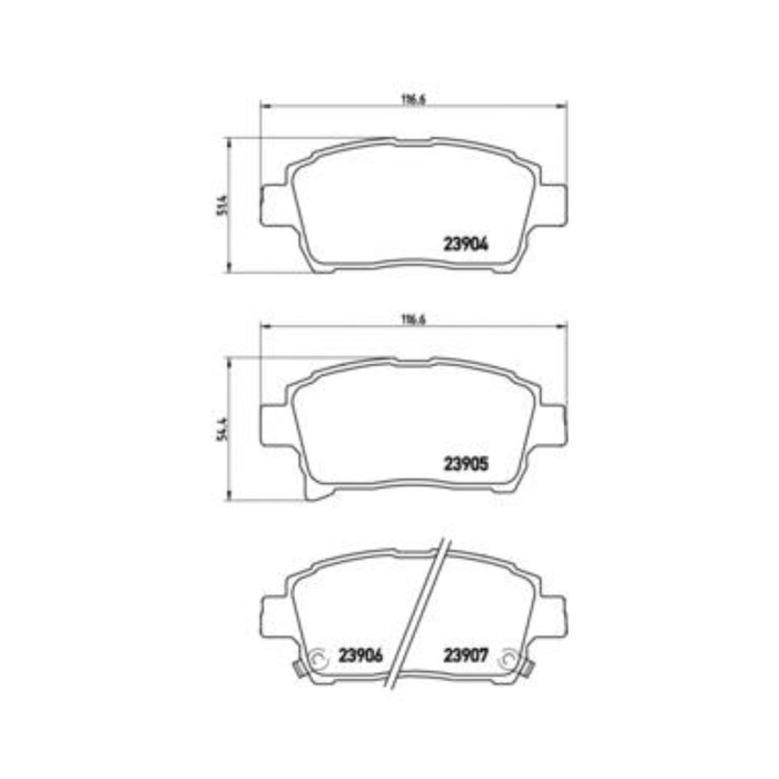 Колодки тормозные  BREMBO P83103
