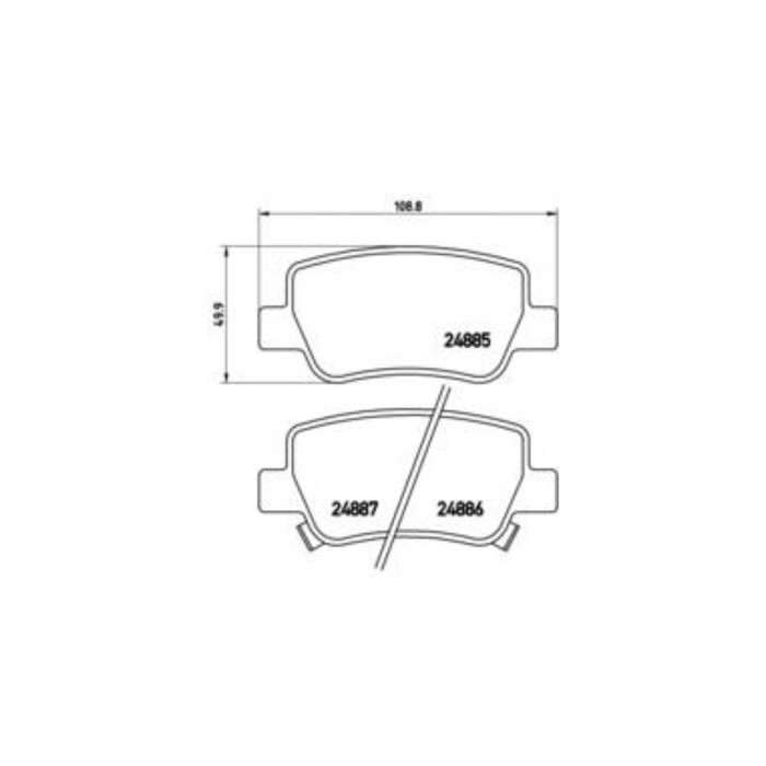 Колодки тормозные  BREMBO P83112