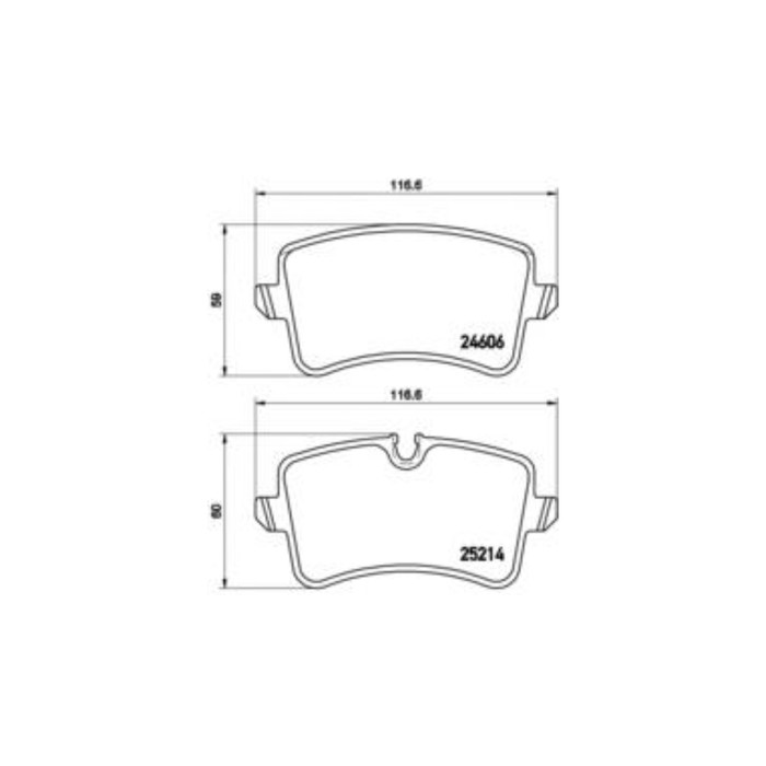 Колодки тормозные  BREMBO P85118