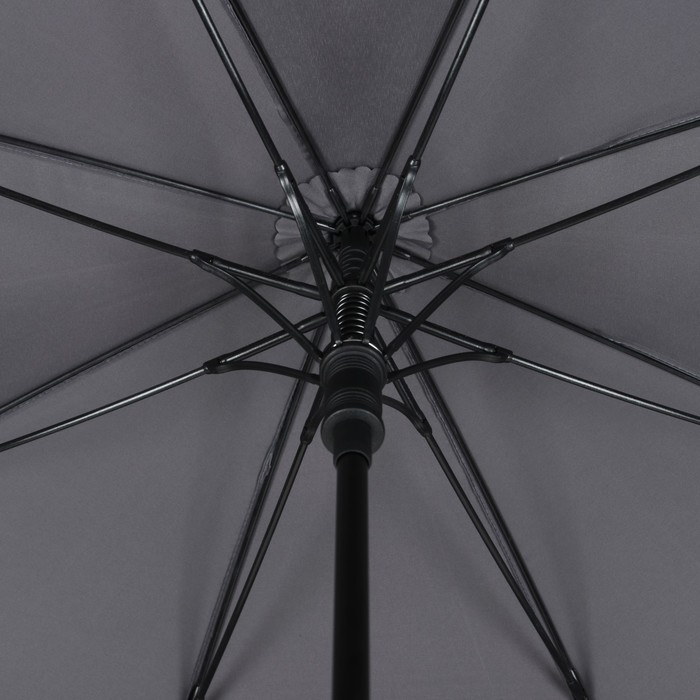 Зонт-трость "Однотонный", полуавтоматический, R=56см, цвет серый