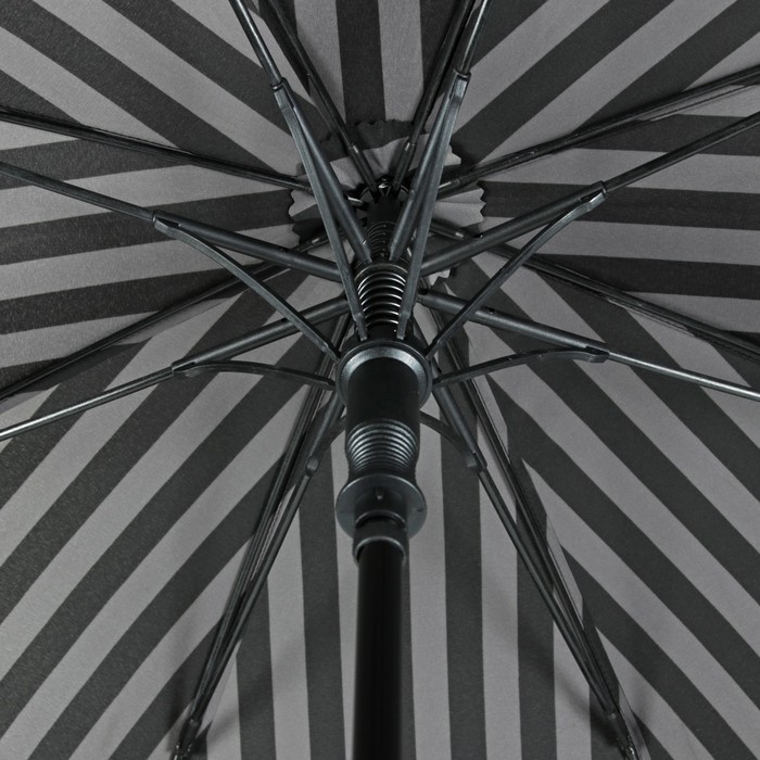 Зонт-трость "Стиль", полуавтоматический, R=56см, с чехлом, цвет серый/чёрный