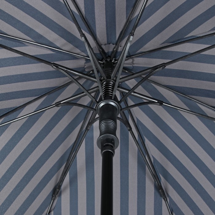 Зонт-трость "Стиль", полуавтоматический, R=56см, с чехлом, цвет серый/чёрный