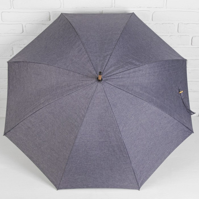 Зонт-трость "Однотонный", механический, R=52см, цвет синий