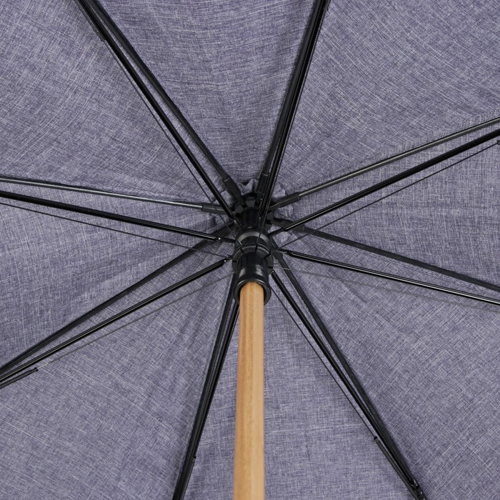 Зонт-трость "Однотонный", механический, R=52см, цвет синий