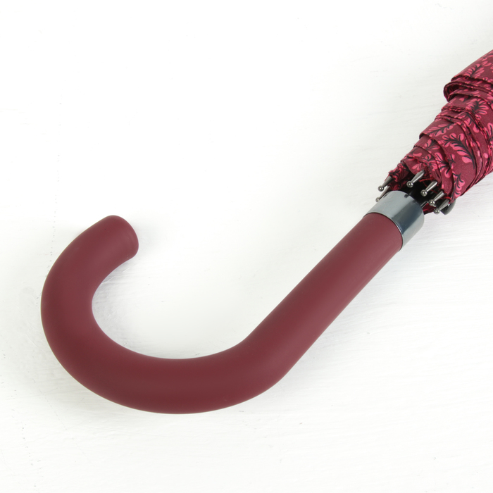 Зонт-трость "Колоски", полуавтоматический, R=52см, цвет красный