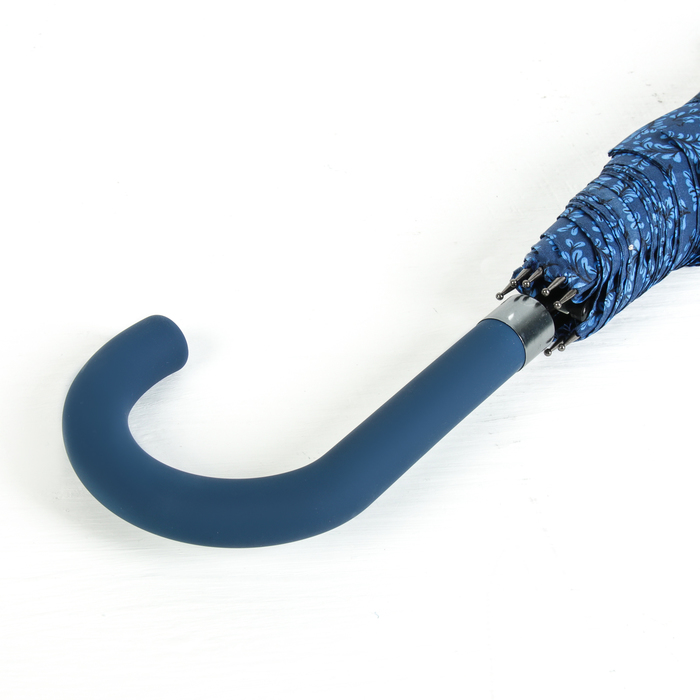 Зонт-трость "Колоски", полуавтоматический, R=52см, цвет синий