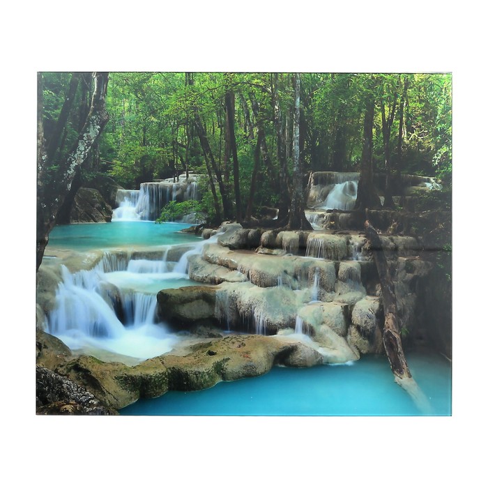 Картина на стекле "Маленьке водопады" 41х29 см