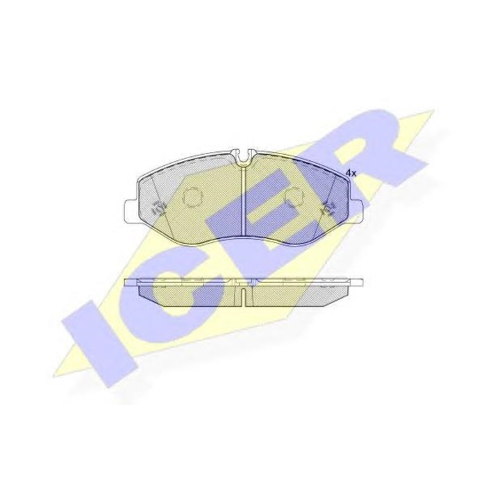 Колодки тормозные  ICER 142191