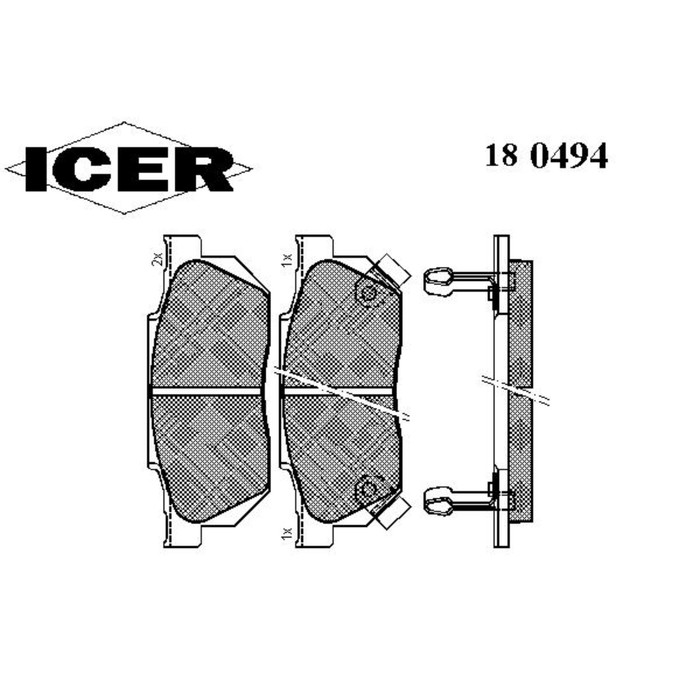 Колодки тормозные  ICER 180494