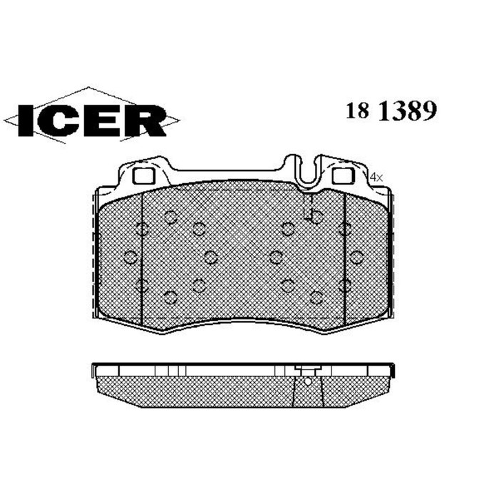 Колодки тормозные  ICER 181389