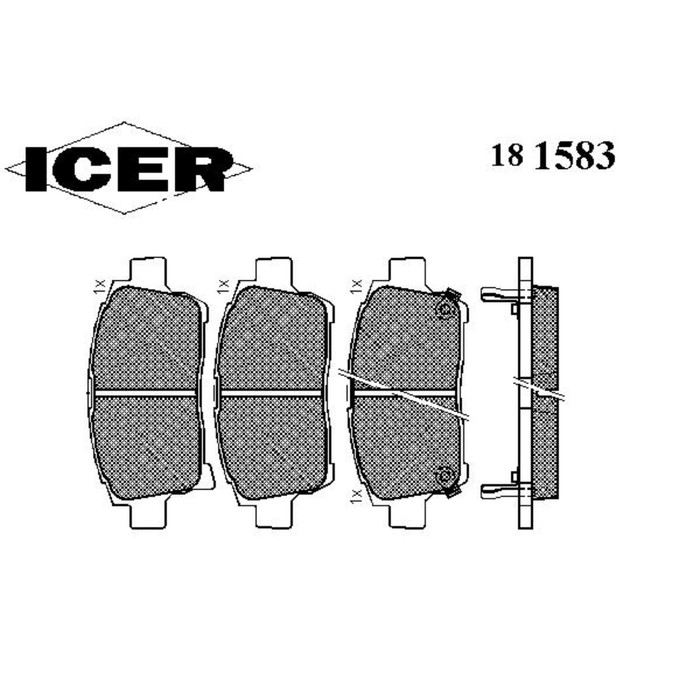 Колодки тормозные  ICER 181583