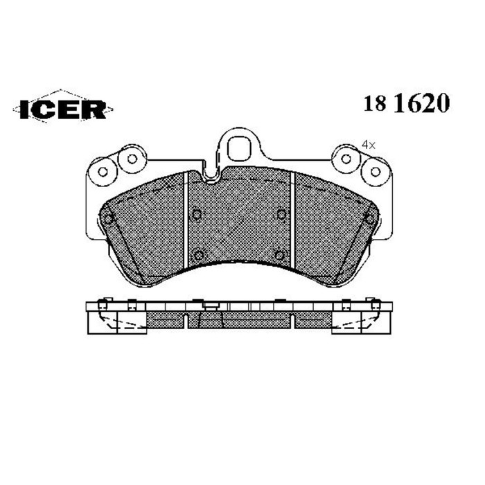 Колодки тормозные  ICER 181620