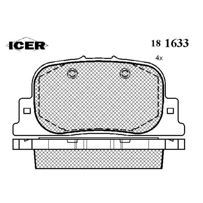 Колодки тормозные  ICER 181633