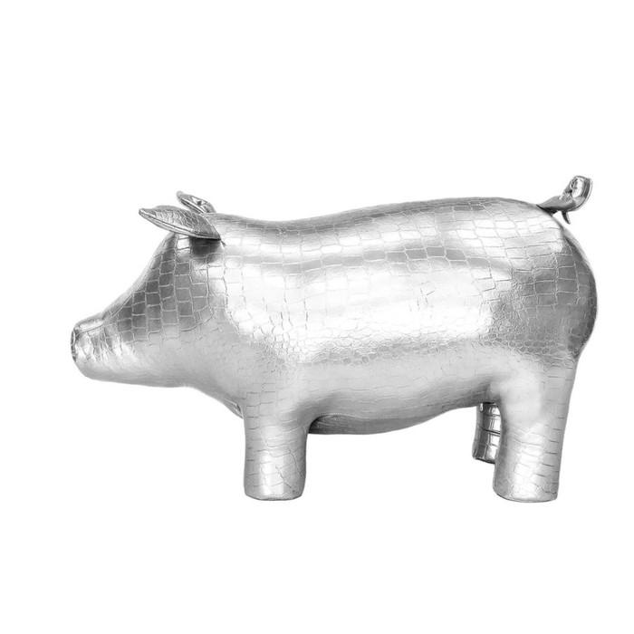 Пуф "Кабан CAIMAN", цвет серебристый