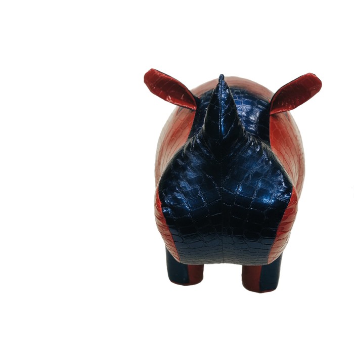 Пуф "Носорог болельщик", цвет красно-синий