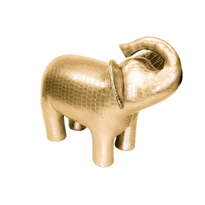 Пуф "Слон 2 PLATY", цвет золотистый