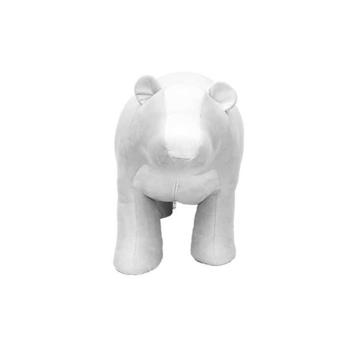 Пуф "Медведь SUPERNOVA", цвет велюр молочный