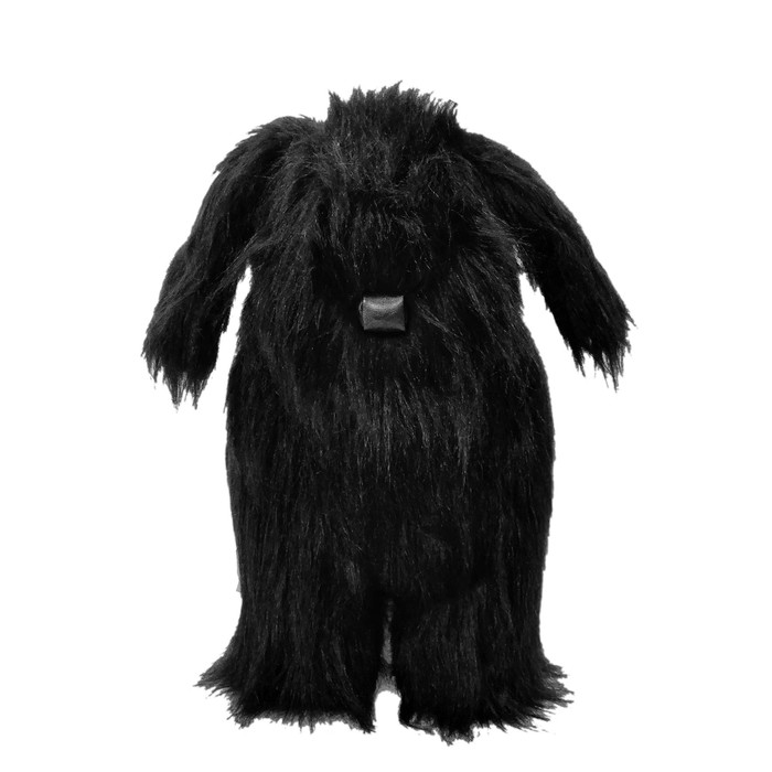 Пуф "Собака пушистая", цвет чёрный