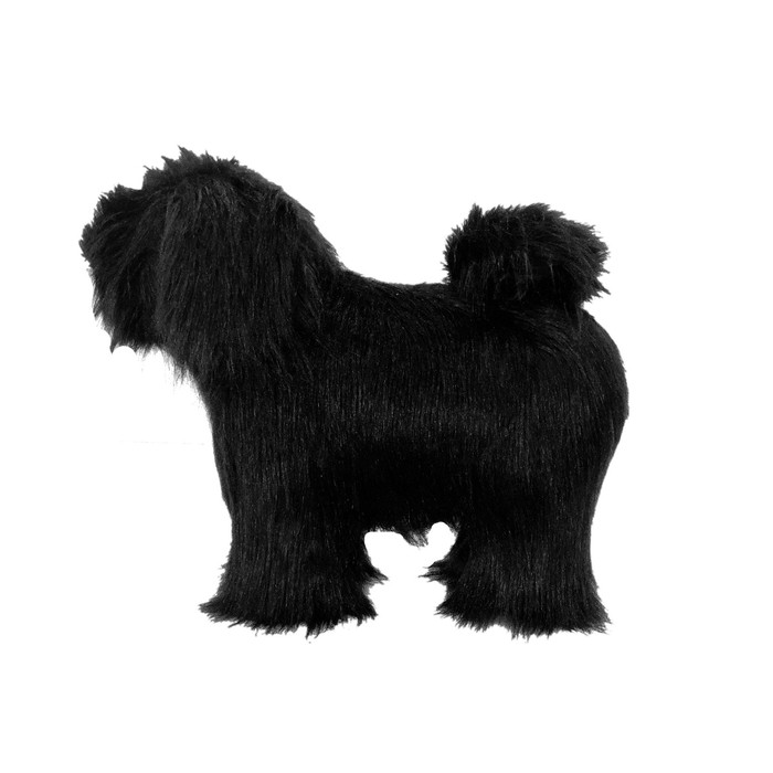 Пуф "Собака пушистая", цвет чёрный