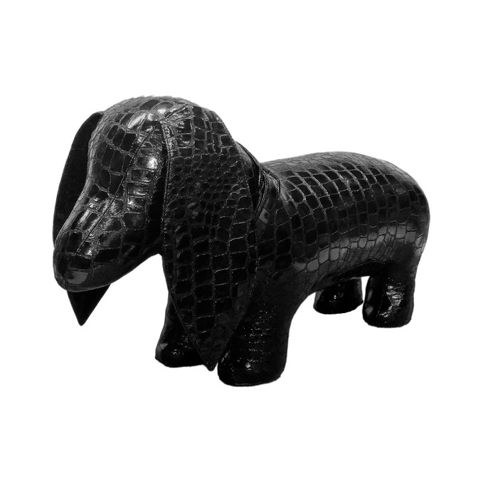 Пуф "Такса CAIMAN", цвет тёмно-коричневый